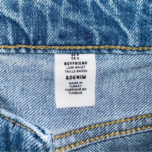 H&M &DENIM Boyfriend Jeans, Size 6 - Picture 2 of 11